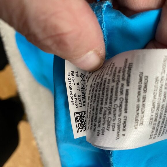 Columbia Men's Fishing Shirt Size XL PFG Blue Short Sleeve Caped Vented Camping - Picture 12 of 12